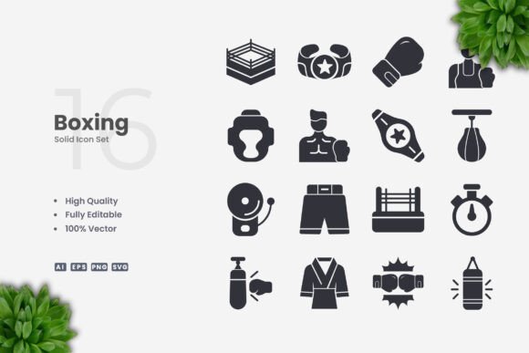 Boxing Solid Icons: A Versatile Design Solution for Modern Creatives