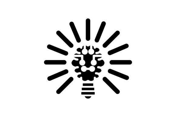 Brain, Creative, Logic Icon: A Versatile Visual Tool for Design Projects