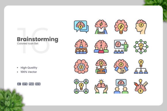 Brainstorming Color Icons for Creative Projects