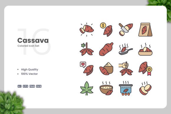 Cassava Color Icons