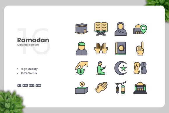 Discover the Beauty of Ramadan Color Icons