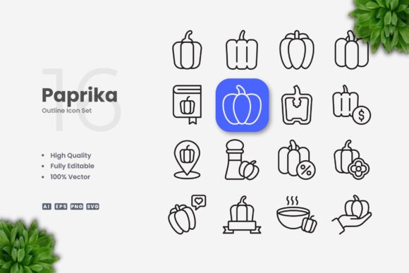 Paprika Icons: Simple and Clean Design for Every Project