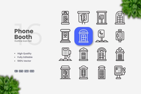Phone Booth Icons
