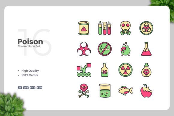 Poison Color Icons: A Versatile Design Solution for Modern Projects