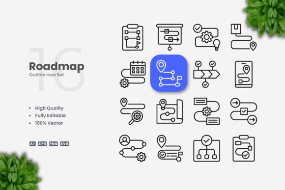 Roadmap Icons: A Versatile Design Solution for Modern Projects