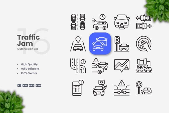 Traffic Jam Icons